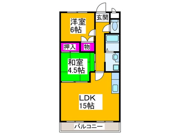 グミヒルズの物件間取画像